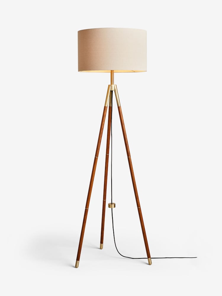 Wood Lloyd Tripod Floor Lamp - Image 6 of 6