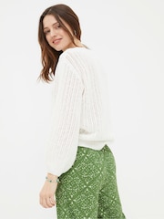 FatFace Anna Natural Jumper - Image 2 of 4