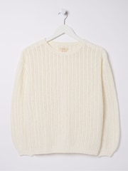 FatFace Anna Natural Jumper - Image 4 of 4