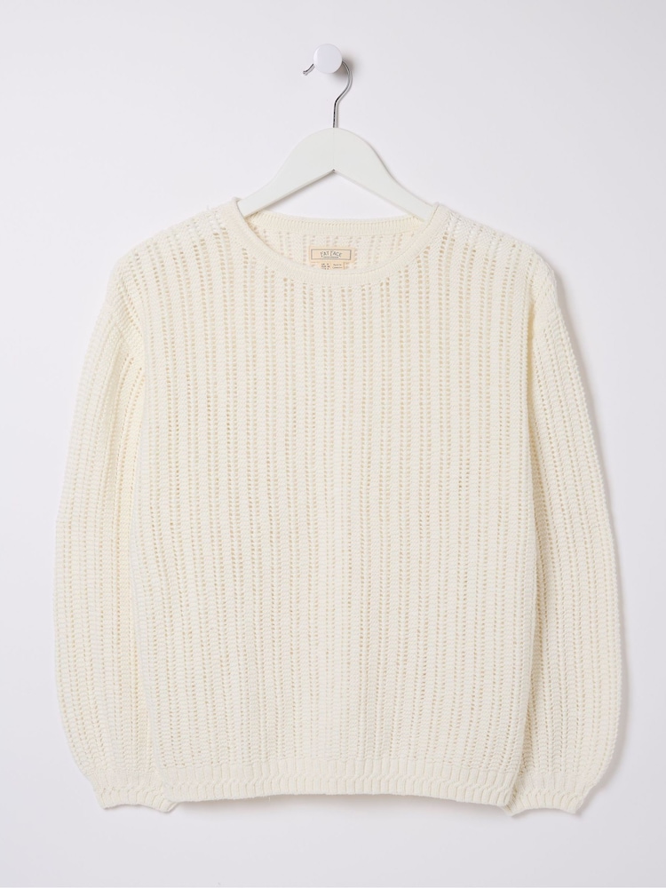 FatFace Anna Natural Jumper - Image 4 of 4