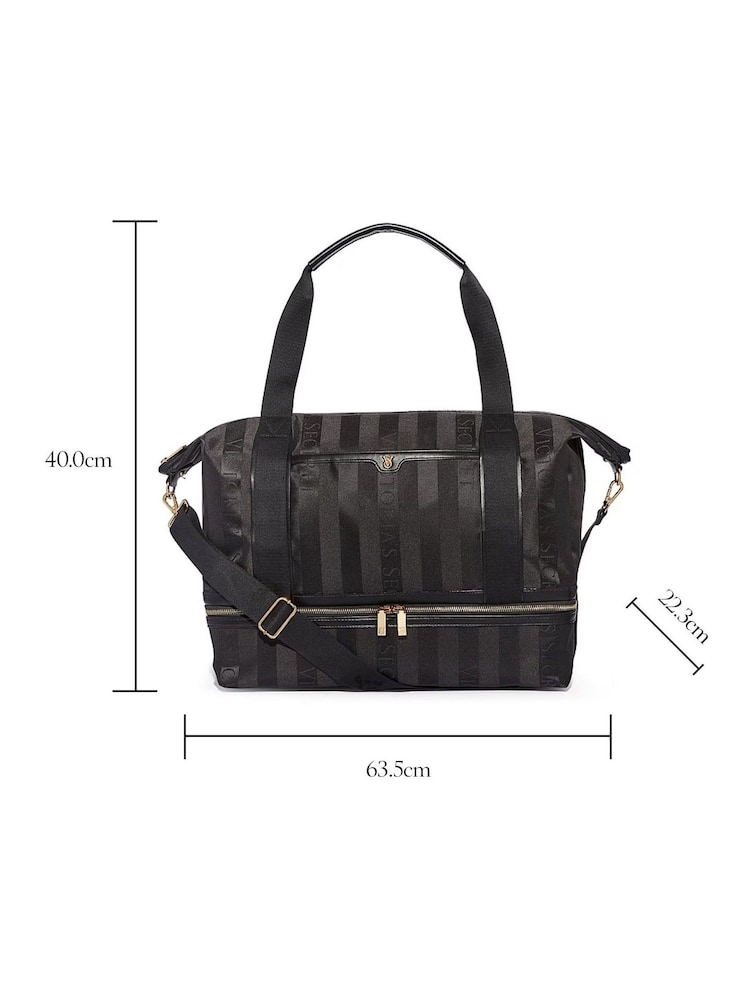Victoria's Secret Black Getaway Overnight Bag - Image 4 of 4