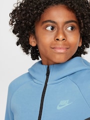 Glacier Blue - Nike BeigeWhite Tech Fleece Zip Up Hoodie - Image 4 of 9