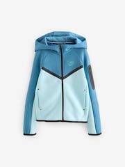Glacier Blue - Nike BeigeWhite Tech Fleece Zip Up Hoodie - Image 9 of 9