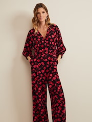 Phase Eight Black Printed Effie Jumpsuit - Image 3 of 6