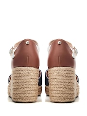Moda in Pelle Gialla Square Toe Espadrille Wedges - Image 3 of 4