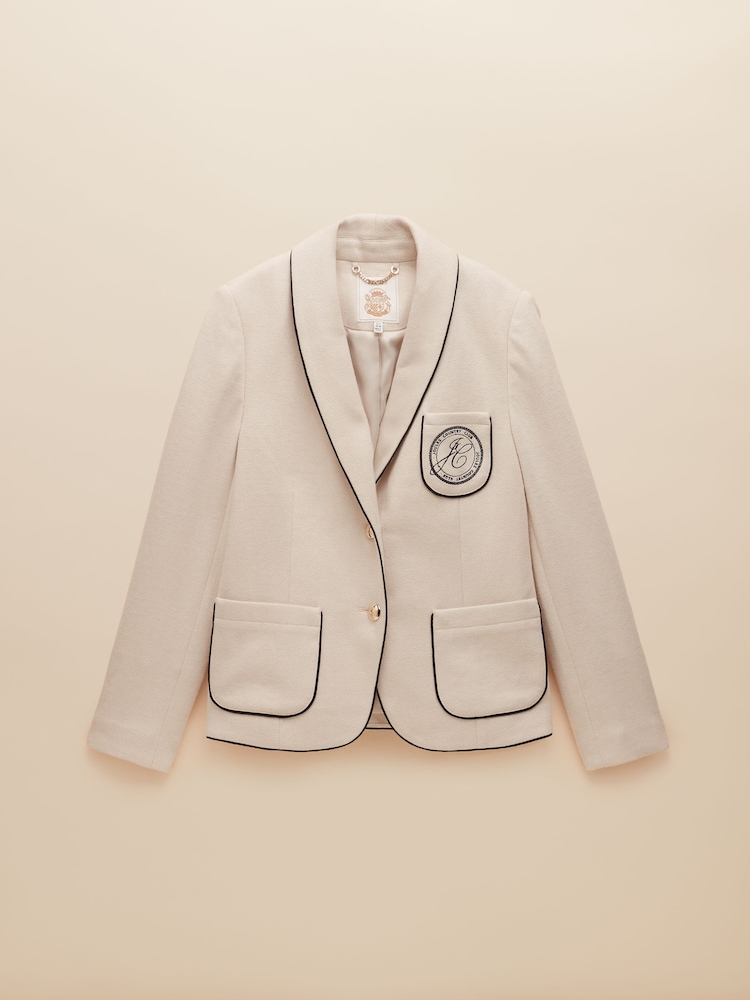 Joules Hartley Oat Shawl Collar Blazer - Image 7 of 7