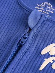 Blue Baby Zipped Sleepsuits 4 Pack (0mths-2yrs) - Image 13 of 14