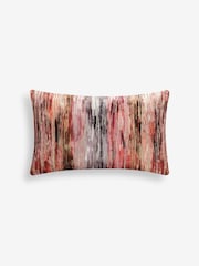 Fuchsia Pink 40 x 59cm Haze Velvet Stripe Cushion - Image 3 of 5