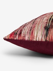 Fuchsia Pink 40 x 59cm Haze Velvet Stripe Cushion - Image 5 of 5