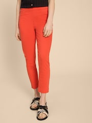 White Stuff Orange Janey Crop Jeggings - Image 2 of 7