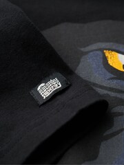 Superdry Black 100% Cotton Tattoo Script T-Shirt - Image 5 of 6