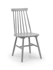 Julian Bowen Set of 2 Grey Alassio Spindle Back Dining Chairs - Image 2 of 5