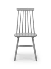 Julian Bowen Set of 2 Grey Alassio Spindle Back Dining Chairs - Image 3 of 5