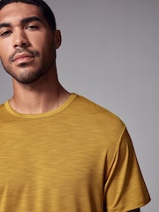 Ochre Yellow Active Gym Training T-Shirt - Image 1 of 10