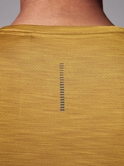 Ochre Yellow Active Gym Training T-Shirt - Image 5 of 10