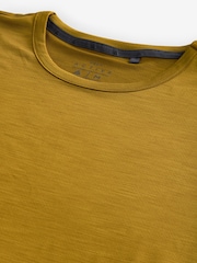Ochre Yellow Active Gym Training T-Shirt - Image 9 of 10