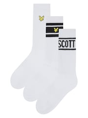 Lyle & Scott Cotton dečki Clint Sports nogavice 3 komplet - Slika 1 iz 4