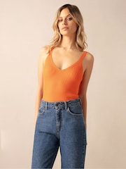 Ro&Zo Rib Knit Vest Top - Image 3 of 5