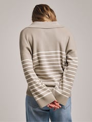 JD Williams Natural Anthology Milano Stitch Collar Jumper - Image 2 of 4