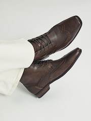 Tan Brown Brogue Chukka Boots - Image 1 of 7