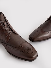 Tan Brown Brogue Chukka Boots - Image 6 of 7