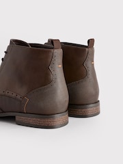 Tan Brown Brogue Chukka Boots - Image 7 of 7