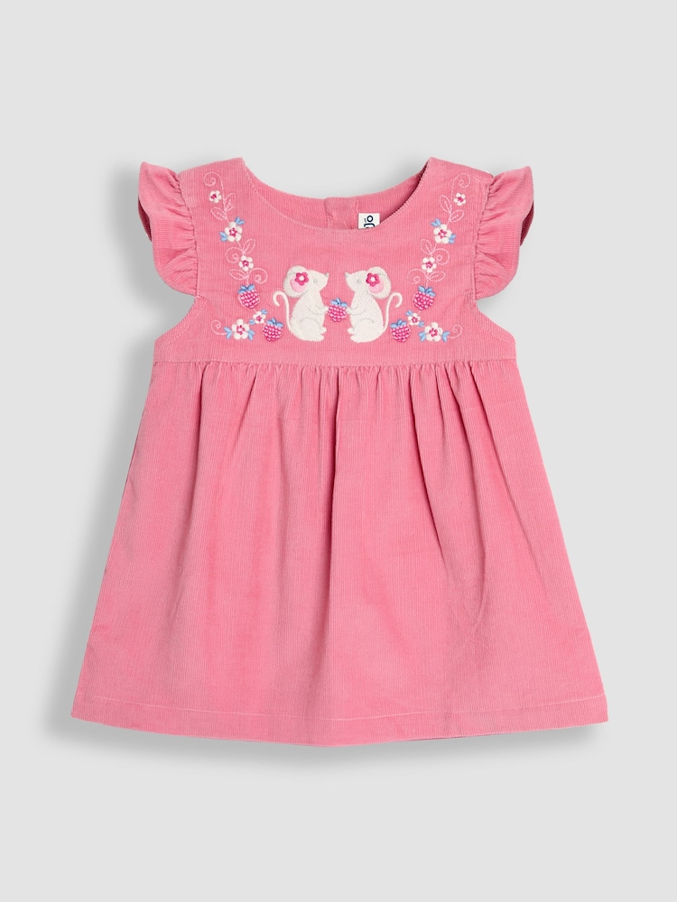 JoJo Maman Bébé Set aus besticktem Baby-Kleid und Body - Bild 2 von 6