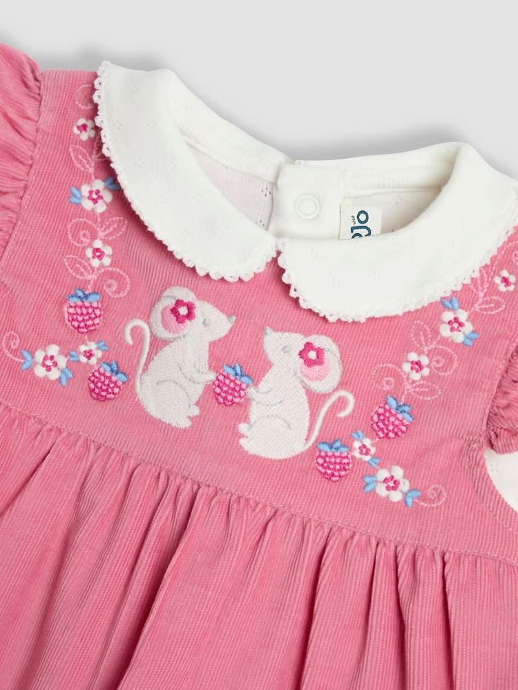 Jojo Maman Bébé besticktes Baby Kleid & Body Set - Bild 6 von 6
