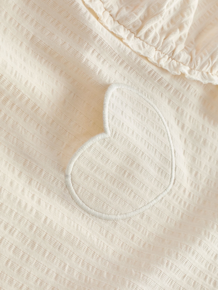 Cream 100% Cotton Long Sleeve Textured Top (3mths-7yrs) - Image 6 of 6 Cream 100% Cotton Long Sleeve Textured Top (3mths-7yrs) - Image 6 of 6