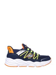 Skechers Blue Turbo Tread Slip In Trainers - Image 3 of 3