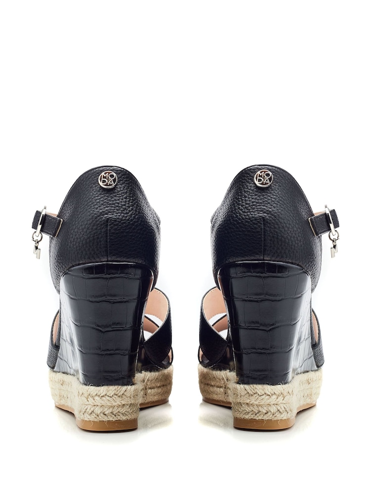 Moda In Pelle Rikolia Wedge Sandals - Image 3 of 4