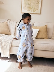 Blau - Lizenzierter Bluey-Fleece-Overall (2–10 J.) - Bild 1 von 8
