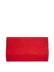 Dune London Red Ballads Structured Foldover Clutch Bag - Image 4 of 6