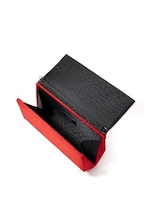 Dune London Red Ballads Structured Foldover Clutch Bag - Image 5 of 6
