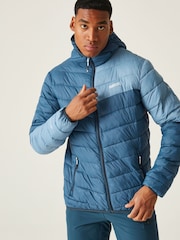 Regatta Navy Blue Hooded Hillpack II Lightweight Padded Jacket - Image 1 of 9