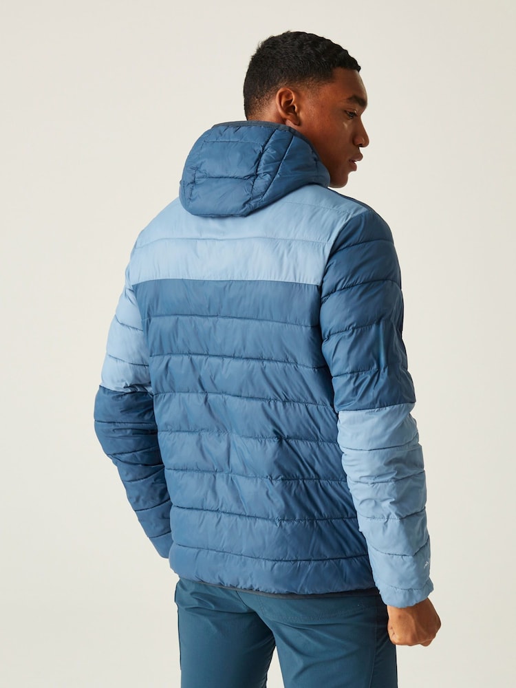 Regatta Navy Blue Hooded Hillpack II Lightweight Padded Jacket - Image 2 of 9 Regatta Navy Blue Hooded Hillpack II Lightweight Padded Jacket - Image 2 of 9