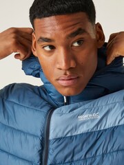 Regatta Navy Blue Hooded Hillpack II Lightweight Padded Jacket - Image 5 of 9