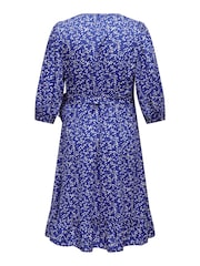 Only Curve Gepunktetes Wickel-Midikleid - Bild 8 von 8