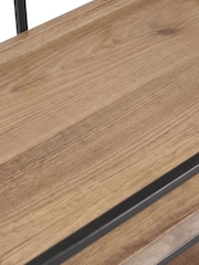 Pacific Natural Brown Wood Veneer and Metal Bar Trolley - Image 5 of 6