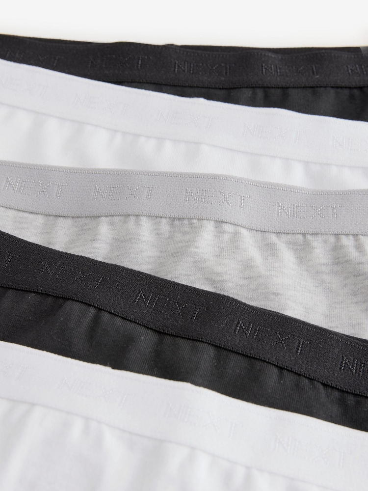Black/White Boxer Short Briefs 5 Pack (2-16yrs) - Image 7 of 7