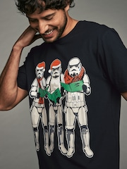 Črna majica Stormtrooper - 100% Bombažna majica z licenco za božič - Slika 1 iz 7