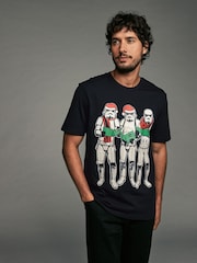 Črna majica Stormtrooper - 100% Bombažna majica z licenco za božič - Slika 4 iz 7