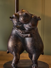 Bronze Dancing Hippos Feature Light - Image 3 of 5