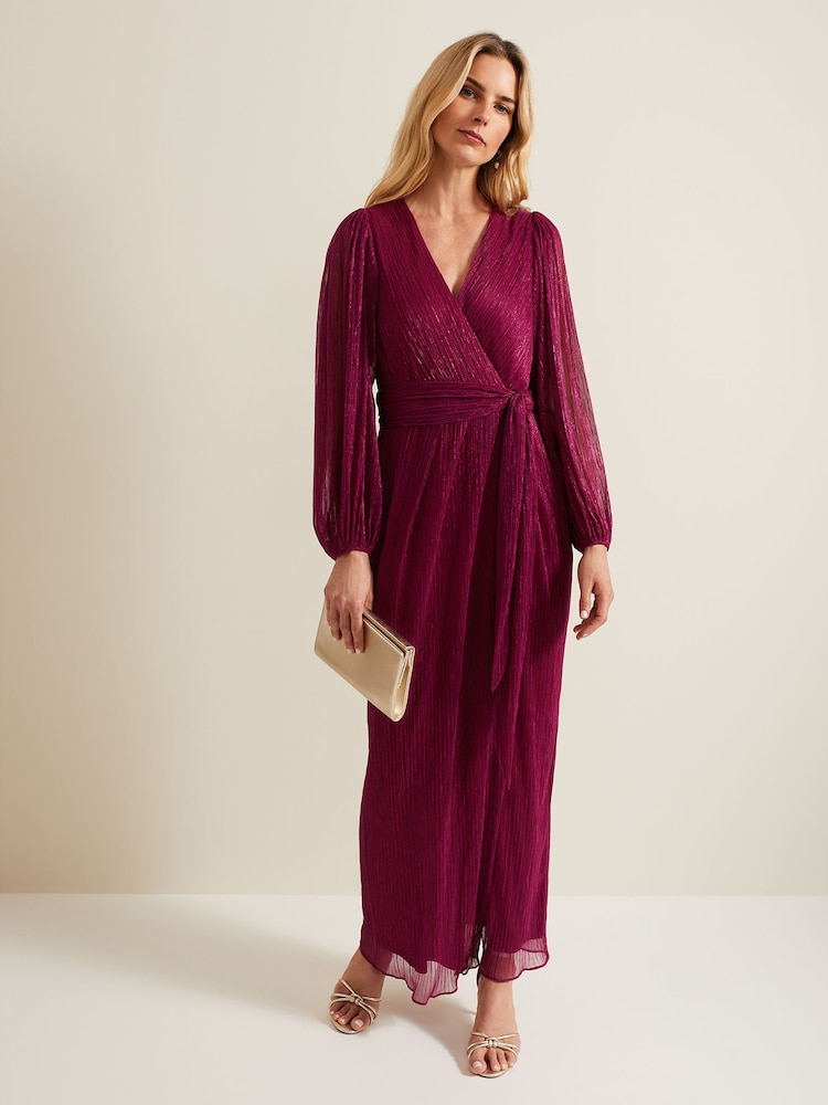 Phase Eight Pink Brielle Wrap Maxi Dress - Image 1 of 7