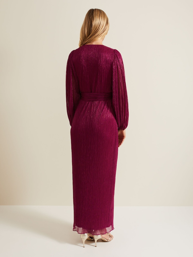 Phase Eight Pink Brielle Wrap Maxi Dress - Image 2 of 7