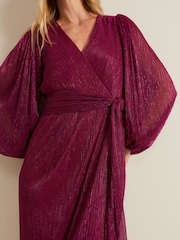 Phase Eight Pink Brielle Wrap Maxi Dress - Image 6 of 7