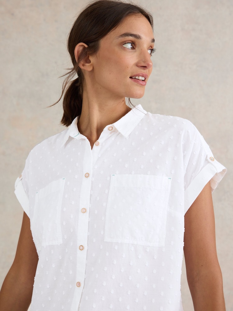 White Stuff White Organic Cotton Ellie Shirt - Image 4 of 8