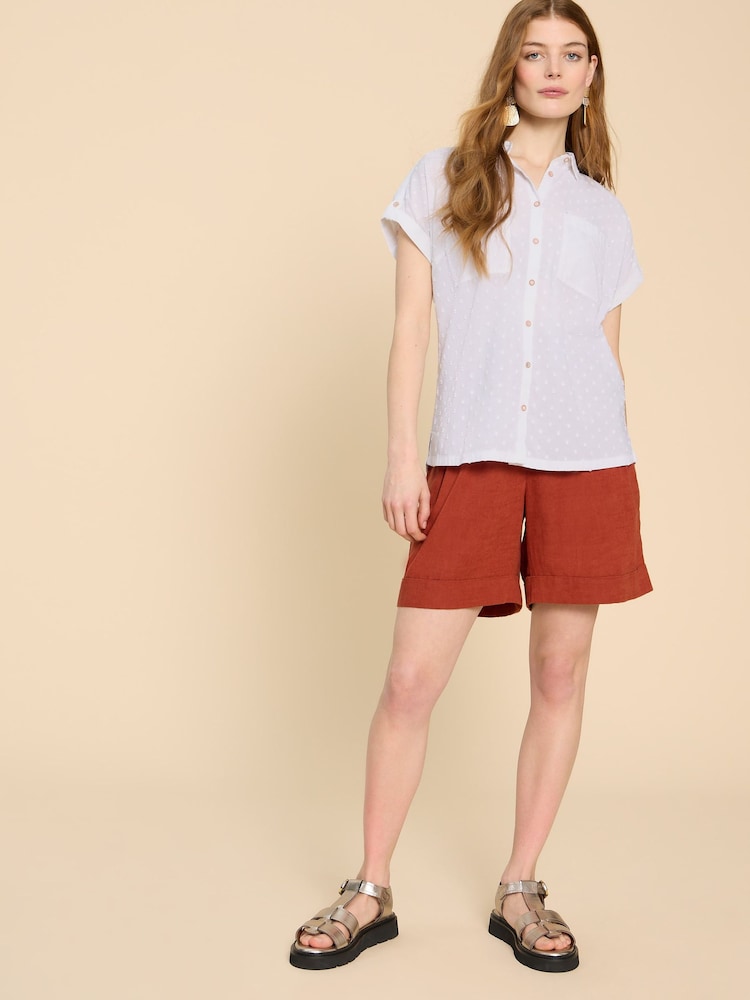 White Stuff White Organic Cotton Ellie Shirt - Image 7 of 8