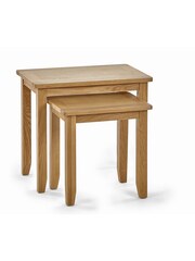 Julian Bowen Brown Mallory Nest Of 2 Tables - Image 2 of 4