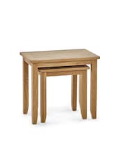 Julian Bowen Brown Mallory Nest Of 2 Tables - Image 3 of 4